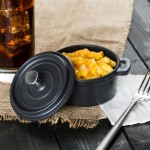 Libbey CIS-25 9 oz. Mini Cast Iron Pot with Cover - 12/Case