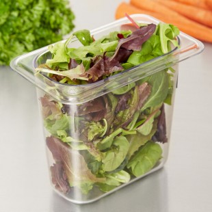 Carlisle 3068807 StorPlus 1/9 Size Clear Polycarbonate Food Pan - 6