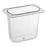 Carlisle 3068807 StorPlus 1/9 Size Clear Polycarbonate Food Pan - 6