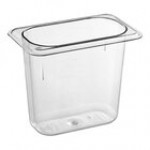 Carlisle 3068807 StorPlus 1/9 Size Clear Polycarbonate Food Pan - 6
