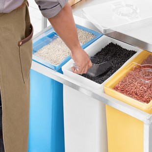 Channel 10 Gallon / 160 Cup White Ingredient Bin 123B-WHITE Channel 10 Gallon / 160 Cup White Ingredient Bin 123B-WHITE