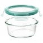 OXO Good Grips SmartSeal 2 Cup Clear Round Glass Container with Leakproof Snap-On Lid