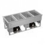 Vollrath FC-HCF-04208 Four Well Modular Drop-In Hot / Cold / Freeze Food Well with Manual Manifold Drain - 120/208-240V