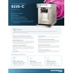 Spaceman 6235-C Gravity-Fed Dual Flavor Twin Twist Countertop Soft Serve Ice Cream Machine with 2 Hoppers and 3 Dispensers - 208-230V Spaceman 6235-C Gravity-Fed Dual Flavor Twin Twist Countertop Soft Serve Ice Cream Machine with 2 Hoppers and 3 Dispensers - 208-230V