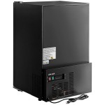 Avantco CRM-7-HC Black Countertop Display Refrigerator with Swing Door - 4.1 Cu. Ft.
