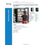 Avantco CRM-7-HC Black Countertop Display Refrigerator with Swing Door - 4.1 Cu. Ft.