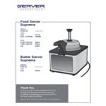 Server FSPW-SS 81140 Supreme 3 Qt. Hot Topping Warmer / Merchandiser with Pump - 120V, 517W Server FSPW-SS 81140 Supreme 3 Qt. Hot Topping Warmer / Merchandiser with Pump - 120V, 517W
