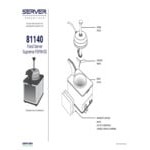 Server FSPW-SS 81140 Supreme 3 Qt. Hot Topping Warmer / Merchandiser with Pump - 120V, 517W Server FSPW-SS 81140 Supreme 3 Qt. Hot Topping Warmer / Merchandiser with Pump - 120V, 517W