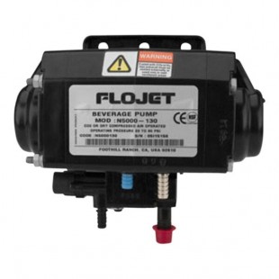 Micro Matic WD-035 Flojet Bag-N-Box Wall-Mount Beverage Pump with Plastic and Stainless Steel Fittings