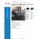 Avantco UDD-2-CT-4 Black Kegerator / Beer Dispenser with Quadruple Tap Tower and Club Top - (2) 1/2 Keg Capacity