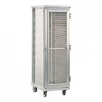 New Age Industrial Heavy-Duty Series 12-Pan Front-Load Full-Size Mobile Angle-Ledge Aluminum Enclosed Sheet Pan Rack 97243