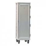 New Age Industrial Heavy-Duty Series 12-Pan Front-Load Full-Size Mobile Angle-Ledge Aluminum Enclosed Sheet Pan Rack 97243