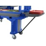 Cambro VBRLHD5186 Navy Blue 5' Versa Food / Salad Bar with Heavy-Duty Casters - Low Height