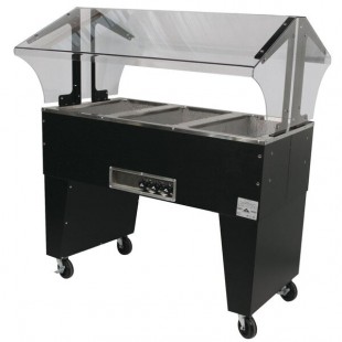 Advance Tabco B3-240-B-S Open Base Everyday Buffet Stainless Steel Three Pan Electric Hot Food Table with Stainless Steel Liners - Open Well - 208/240V Advance Tabco B3-240-B-S Open Base Everyday Buffet Stainless Steel Three Pan Electric Hot Food Table with Stainless Steel Liners - Open Well - 208/240V