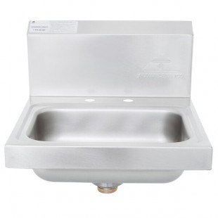 Advance Tabco 7-PS-20-NF Stainless Steel Hand Sink with Backsplash - 17 Advance Tabco 7-PS-20-NF Stainless Steel Hand Sink with Backsplash - 17