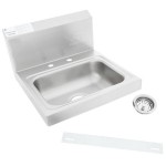 Advance Tabco 7-PS-20-NF Stainless Steel Hand Sink with Backsplash - 17