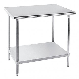 Advance Tabco MSLAG-364-X 16 Gauge Stainless Steel Work Table with Undershelf - 36