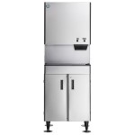 Hoshizaki DCM-500BAH Cubelet Ice Maker and Water Dispenser with Floor Stand - 618 lb. Per Day, 40 lb. Storage