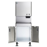 Hoshizaki DCM-500BAH Cubelet Ice Maker and Water Dispenser with Floor Stand - 618 lb. Per Day, 40 lb. Storage