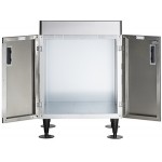 Hoshizaki DCM-500BAH Cubelet Ice Maker and Water Dispenser with Floor Stand - 618 lb. Per Day, 40 lb. Storage