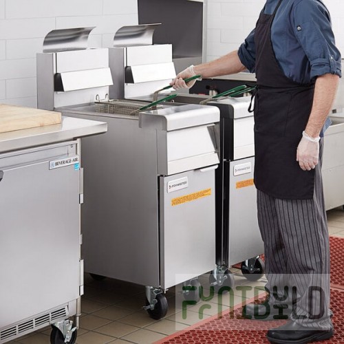 Frymaster MJ150 Liquid Propane Floor Fryer 40-50 lb. - 122,000 BTU