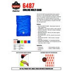 Ergodyne 42127 Chill-Its 6487 Lime Cooling Multi-Band Face / Head Covering