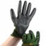Cordova Monarch Soft Green Engineered Fiber Cut Resistant Gloves with Black Polyurethane Palm Coating - Extra Large