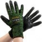Cordova Monarch Soft Green Engineered Fiber Cut Resistant Gloves with Black Polyurethane Palm Coating - Extra Large