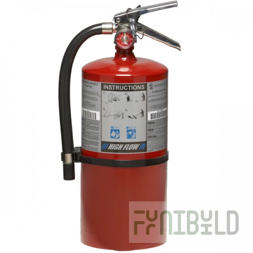 Buckeye 10 lb. Purple K High Flow Fire Extinguisher - Rechargeable Untagged - UL Rating 20-B:C