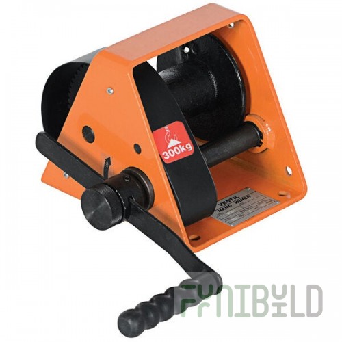 Vestil Steel Standard Gear Hand Winch HWG-600 - 600 lb. Capacity