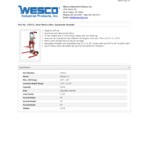 Wesco Industrial Products 350 lb. Hand Winch Lift with 22 1/2