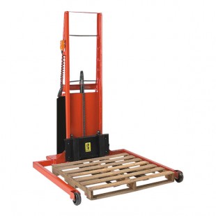 Wesco Industrial Products 1,000 lb. Power Lift Adjustable Straddle Fork Stacker with 40
