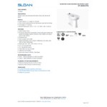 Sloan 2172029 ADA Height Elongated Floor-Mounted Toilet with SloanTec Glaze - 1.1 to 1.6 GPF Sloan 2172029 ADA Height Elongated Floor-Mounted Toilet with SloanTec Glaze - 1.1 to 1.6 GPF