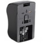 San Jamar SF970BKSS Summit Rely Black Manual Foam Hand Soap and Sanitizer Dispenser - 5 3/16