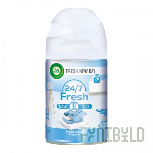 Air Wick RAC82314 5.89 oz. Fresh Linen Scented Fragrance Refill Canister - 6/Case