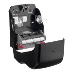 San Jamar Simplicity Essence EcoLogic T7400REBK Black Mechanical Hands Free Towel Dispenser