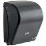 San Jamar Simplicity Essence EcoLogic T7400REBK Black Mechanical Hands Free Towel Dispenser