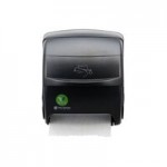 San Jamar Simplicity Essence EcoLogic T7400REBK Black Mechanical Hands Free Towel Dispenser