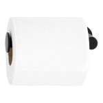 Bobrick Fino B-9543.MBLK Surface-Mounted Stainless Steel Single Roll Toilet Tissue Holder with Matte Black Finish