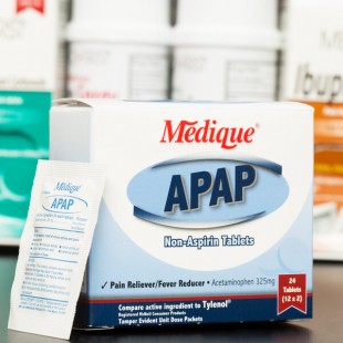 Medique 14564 APAP Acetaminophen Tablets - 24/Box