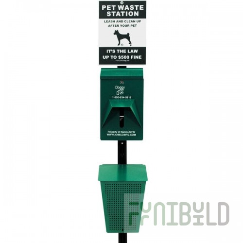 Namco 2129P Doggy Do Pet Waste Station - 5.2 Gallon