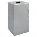 Ex-Cell Kaiser RC-KD36-PL BT-WHT Black Tie Kaleidoscope White Gloss Square 36 Gallon Plastic Receptacle Ex-Cell Kaiser RC-KD36-PL BT-WHT Black Tie Kaleidoscope White Gloss Square 36 Gallon Plastic Receptacle