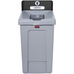 Rubbermaid® Slim Jim 2171554 33 Gallon Single-Stream Landfill Recycling Station with Lid