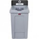Rubbermaid® Slim Jim 2171554 33 Gallon Single-Stream Landfill Recycling Station with Lid