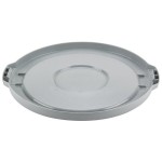 Continental 1002GY Huskee 10 Gallon Gray Round Trash Can Lid