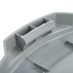 Continental 1002GY Huskee 10 Gallon Gray Round Trash Can Lid