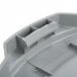Continental 1002GY Huskee 10 Gallon Gray Round Trash Can Lid