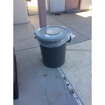 Continental 1002GY Huskee 10 Gallon Gray Round Trash Can Lid