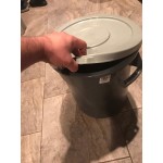Continental 1002GY Huskee 10 Gallon Gray Round Trash Can Lid