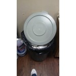 Continental 1002GY Huskee 10 Gallon Gray Round Trash Can Lid